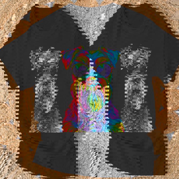 ジャイアントシュナウザー愛好家 ポップアート 面白い ジャイアントシュナウザー 犬 Tシャツ 高齢者への贈り物