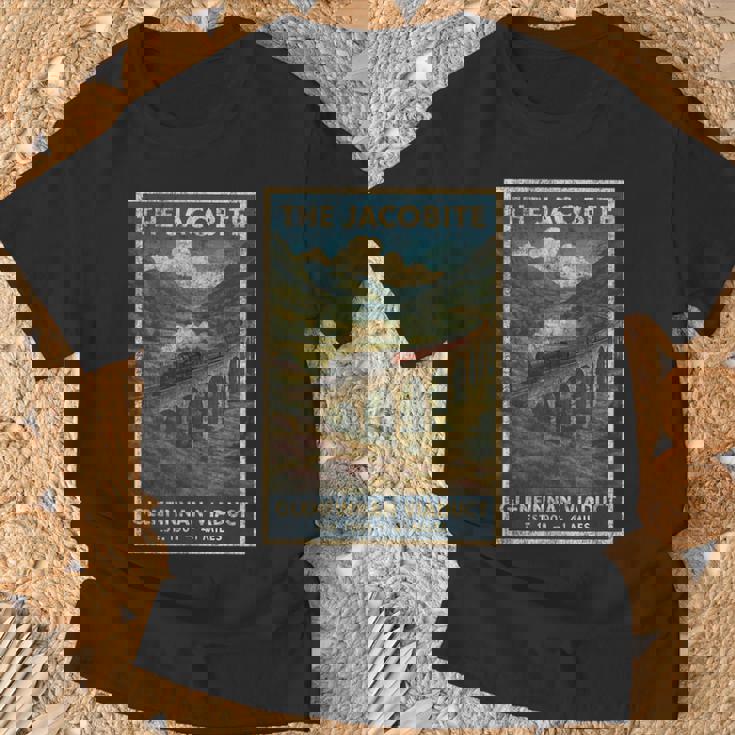 ジャコバイト蒸気レールトレイン Tシャツ 高齢者への贈り物