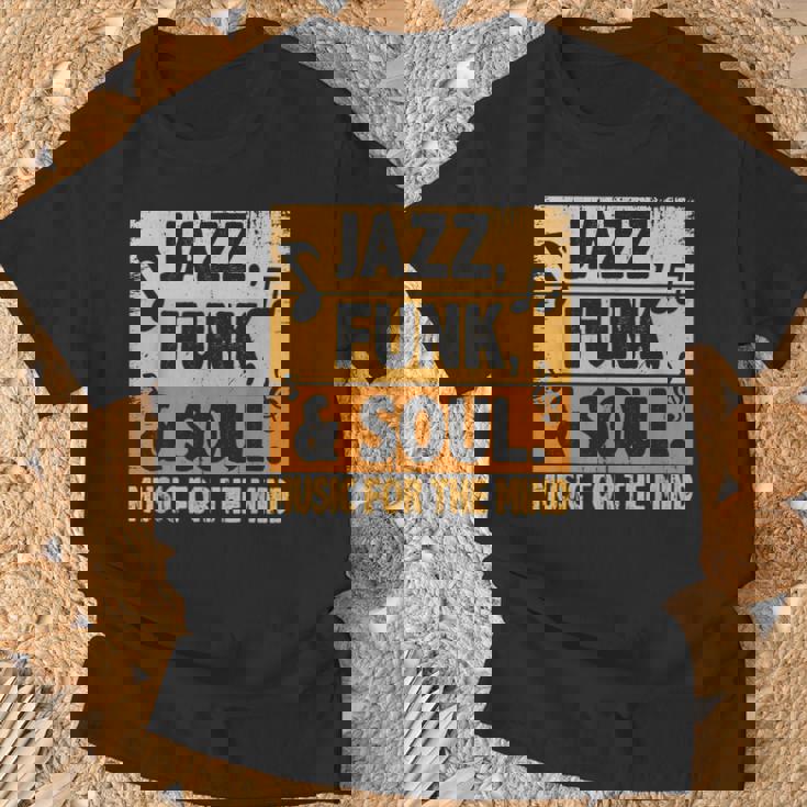 ジャズファンクソウルミュージックフォーザマインドジャズラバーファンクファナティック Tシャツ 高齢者への贈り物