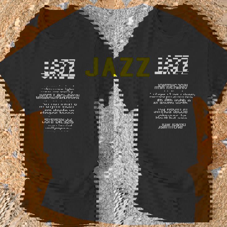 ジャズ音楽辞書の定義面白いジャズミュージシャンヴィンテージ Jazz Tシャツ 高齢者への贈り物