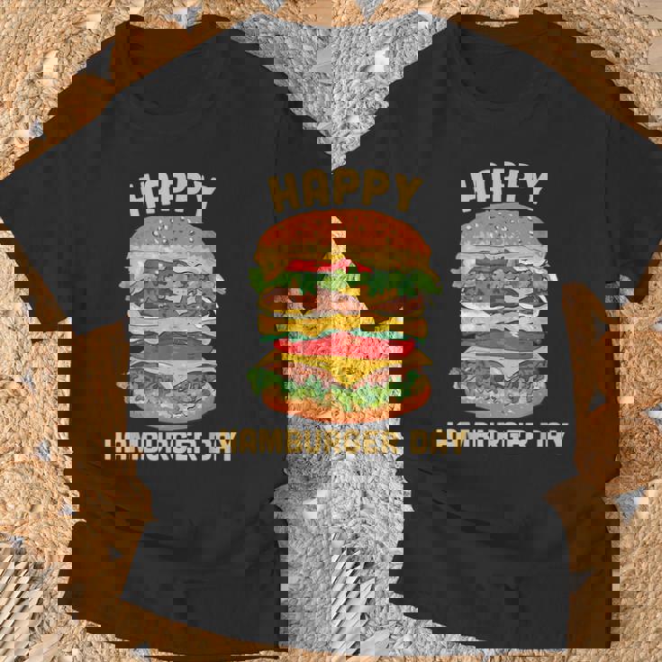 ジャンクフード チーズバーガー ハンバーガー デイバーガーフライ Tシャツ 高齢者への贈り物