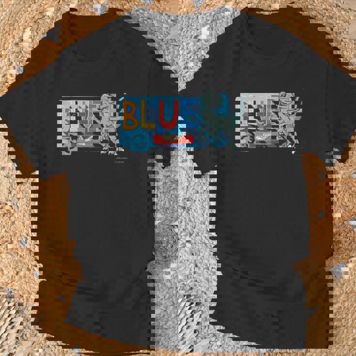 ジュラシック・ワールド Blue Cute Illustlation Tシャツ 高齢者への贈り物