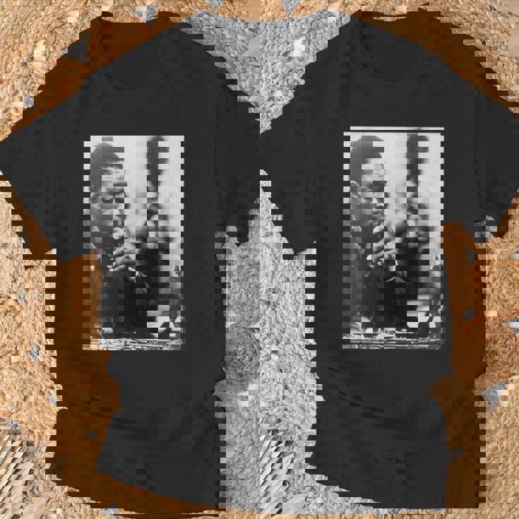 ジョン・コルトレーン 白黒写真 Tシャツ 高齢者への贈り物