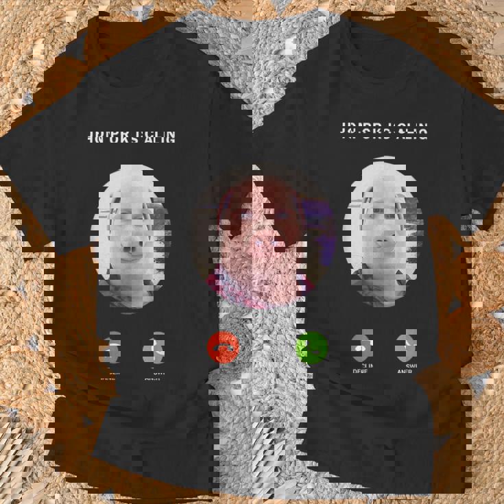 ジョン・ポークがファニー・アンサー・コール・フォンに電話をかけている Tシャツ 高齢者への贈り物