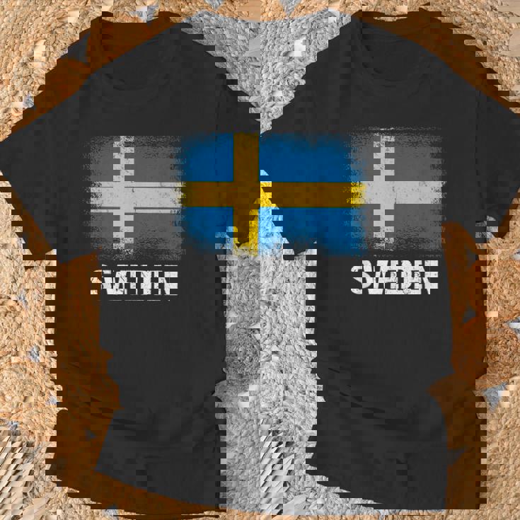 スウェーデン国旗スウェーデン Tシャツ 高齢者への贈り物