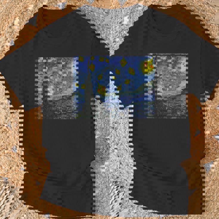 スクリーミングオウム オカメインコ 星月夜 Tシャツ 高齢者への贈り物