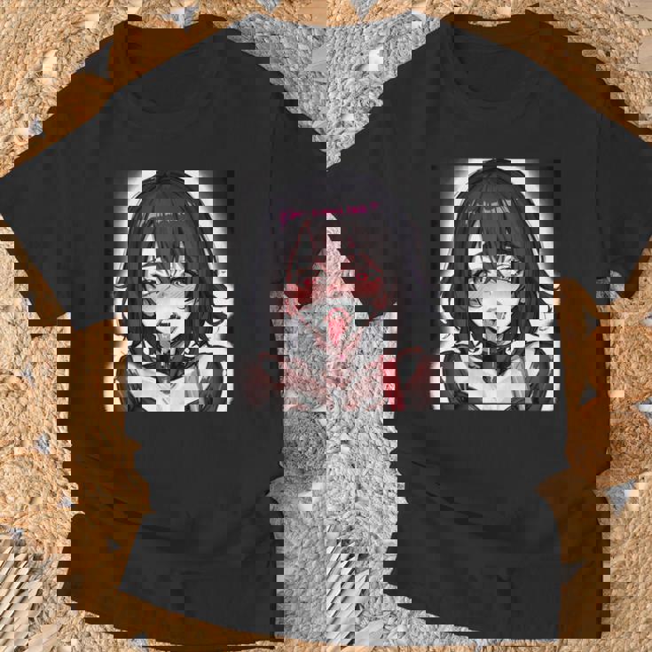 スケベなアニメガール エッチ・ワイフ アニメ 変態 Tシャツ 高齢者への贈り物