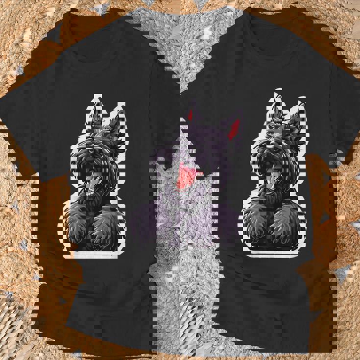 スコティッシュテリア 面白い スコティッシュテリア カワイイ 子犬 犬 Tシャツ 高齢者への贈り物