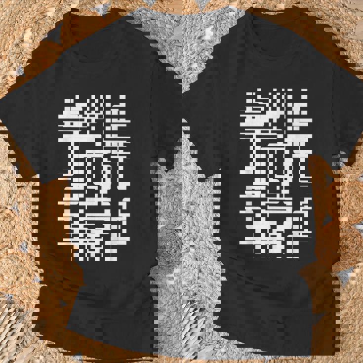 スタイリッシュ幾何学模様 Tシャツ 高齢者への贈り物