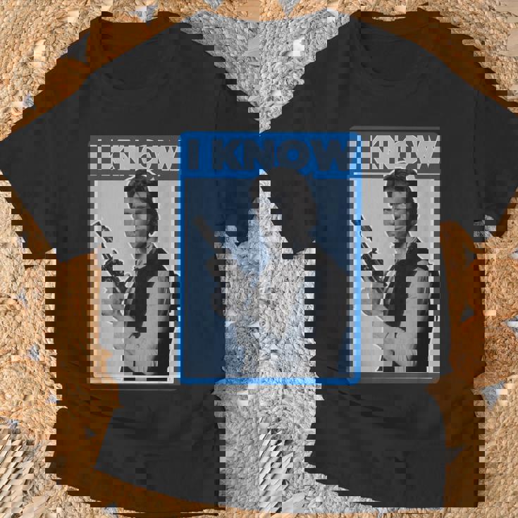 スター・ウォーズ クラシック ハン・ソロ I Know You Love Me ポスター Tシャツ 高齢者への贈り物