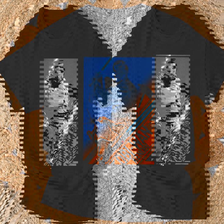 スター・ウォーズ シスの復讐 オビワン ケノービ セイバー スプリット Tシャツ 高齢者への贈り物