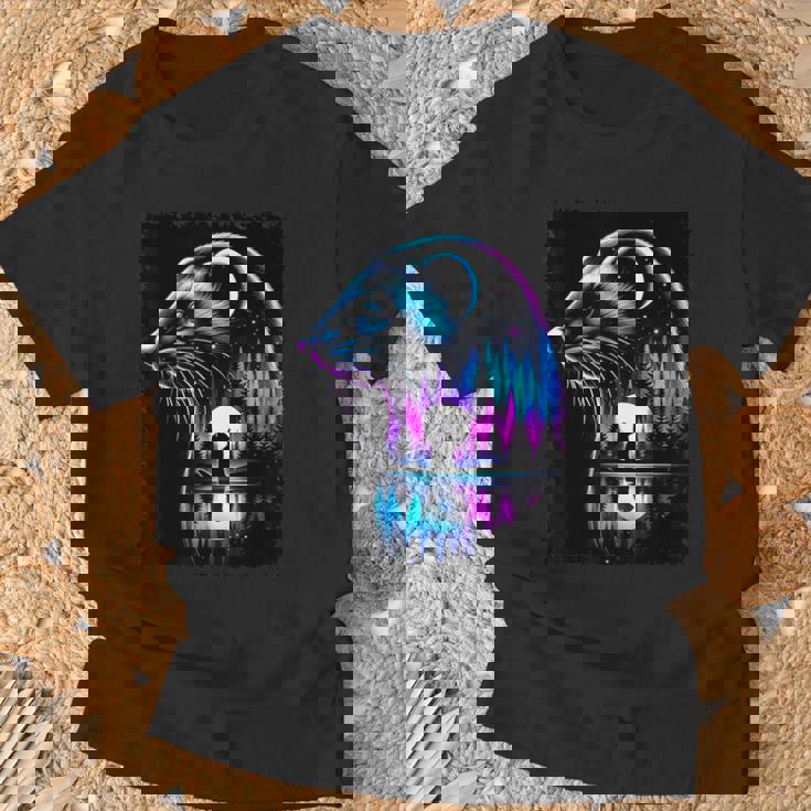 スピリット アニマル イタチ メンズ レディース キッズ クリスマス Tシャツ 高齢者への贈り物