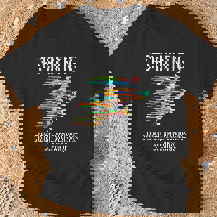 スプリント 短距離 趣味 陸上競技 スキルアップ Tシャツ 高齢者への贈り物