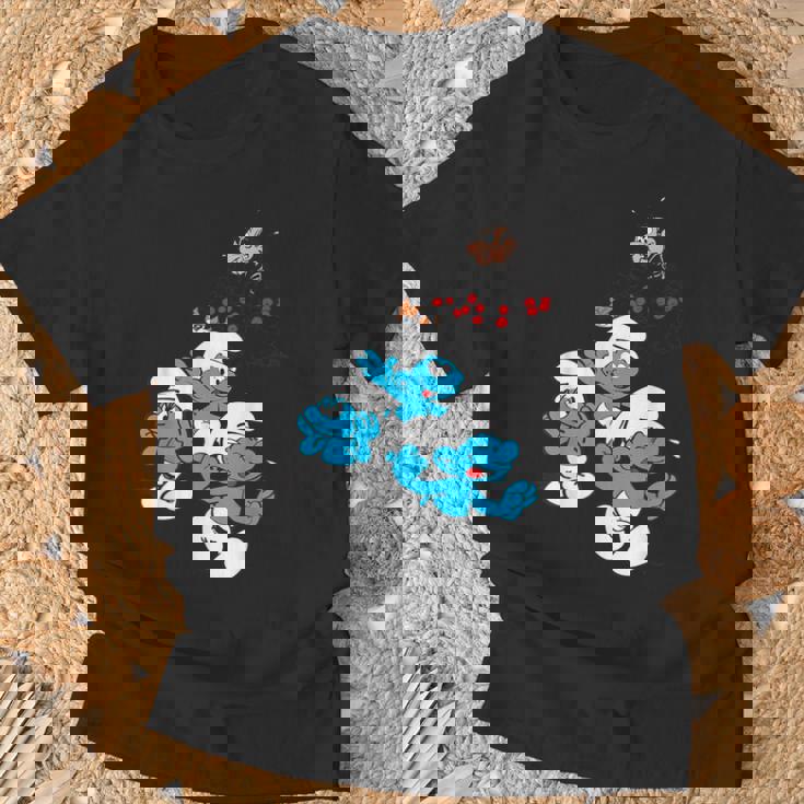 スマーフグループ スマーフ ガーガメル 魅惑のブルーフレンズのファン Tシャツ 高齢者への贈り物