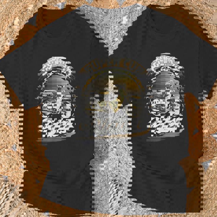 スーパーカブライダー C100 原付バイク レトロジャパン Tシャツ 高齢者への贈り物