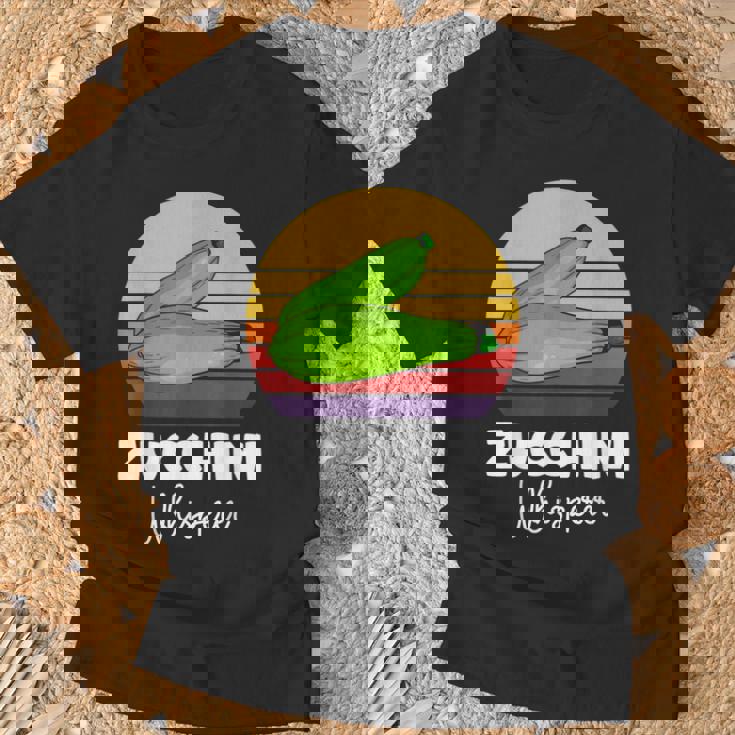 ズッキーニ愛好家 ビーガン ベジタリアン野菜ズッキーニ Tシャツ 高齢者への贈り物