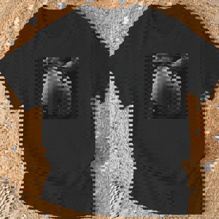 セクシー ブラック ホワイト 写真 美しいお尻 Tバック Tシャツ 高齢者への贈り物