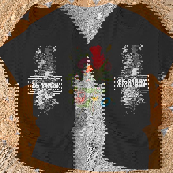 セルフコンパッションは私の超能力ですハイヤーセルフケア心理学 Tシャツ 高齢者への贈り物