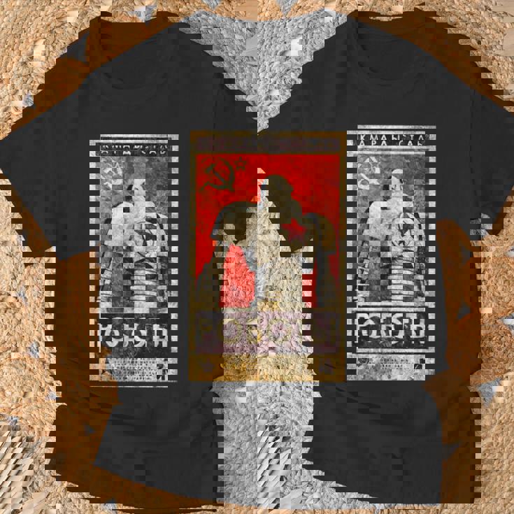 ソビエトヴィンテージソ連cccpロシア、レトロロボットアクアレルギフト Tシャツ 高齢者への贈り物