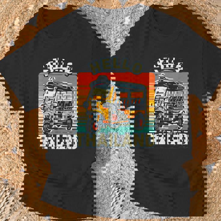 タイのお土産 旅行ギフト ホリデー タイのデザイン Tシャツ 高齢者への贈り物