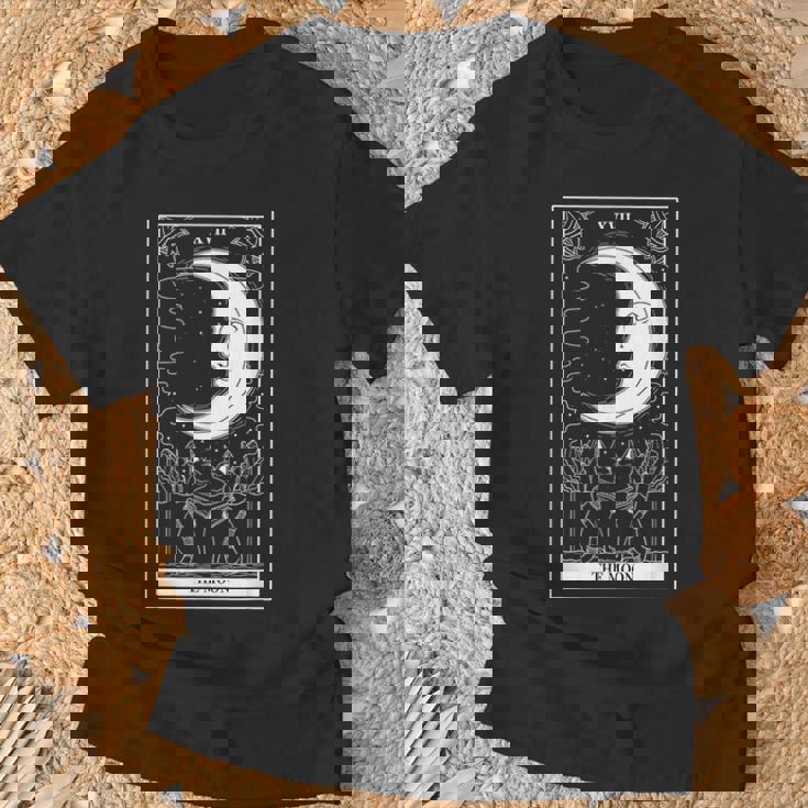 タロットカード 月 占い師 オカルト 魔女 ウィッカン カード Tシャツ 高齢者への贈り物