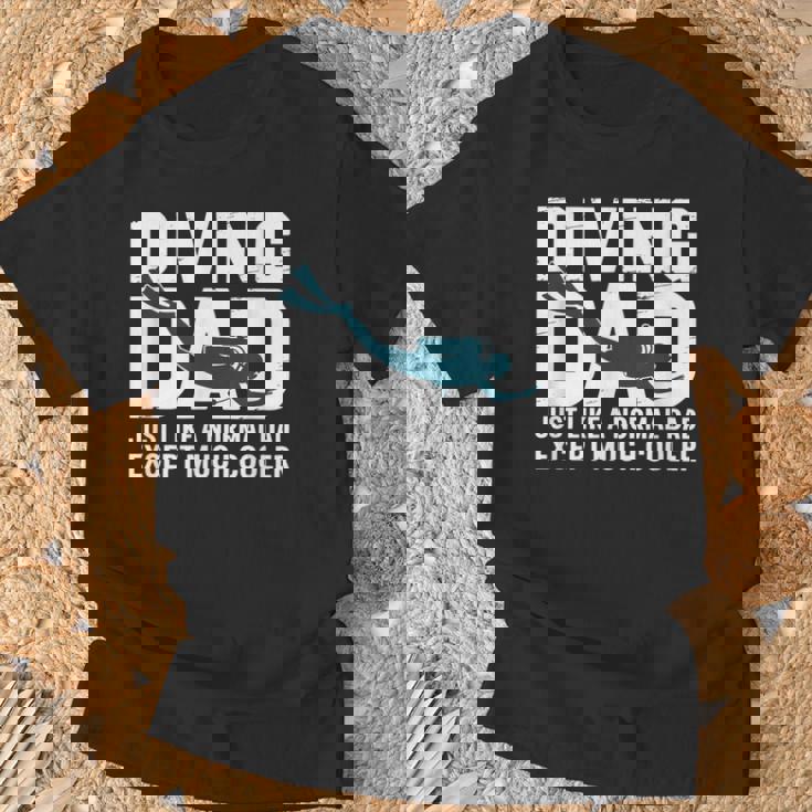 ダイビング お父さん ヴィンテージ スキューバ ダイバー 父 スキューバダイビング Tシャツ 高齢者への贈り物