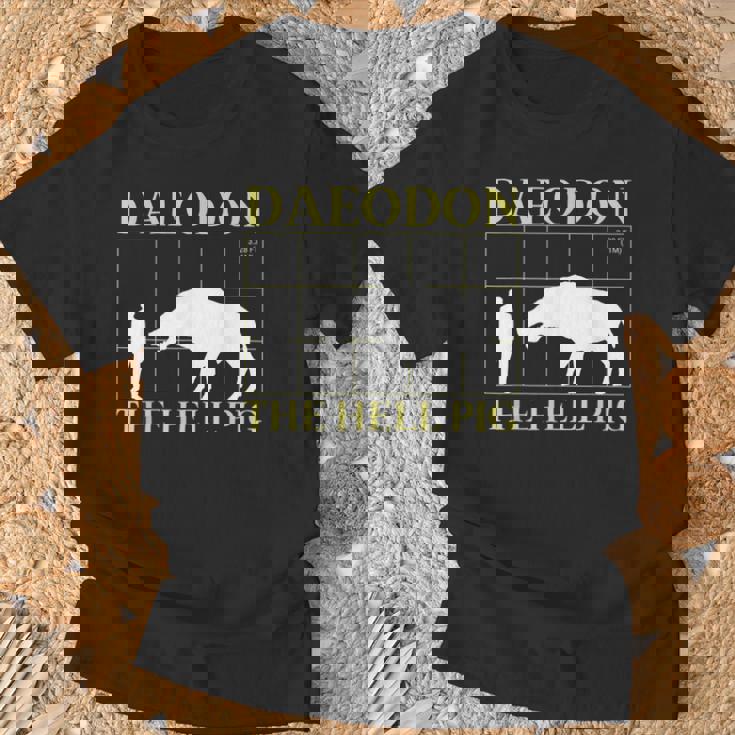 ダエオドン 地獄の豚 先史時代の絶滅した豚 Tシャツ 高齢者への贈り物