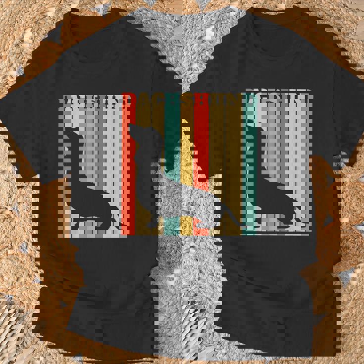 ダックスフンドのギフトレトロなスタイル Tシャツ 高齢者への贈り物