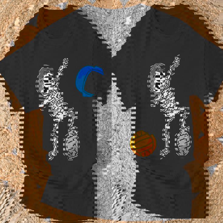 ダビング 水球 スケルトン ハロウィン 骨 ダブダンス Tシャツ 高齢者への贈り物
