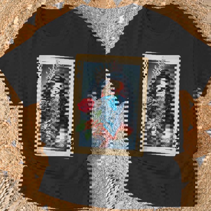 チカーナ レイナ チカーノ シャツ チョロ クイーン かわいい レトロ ローライダー Tシャツ 高齢者への贈り物