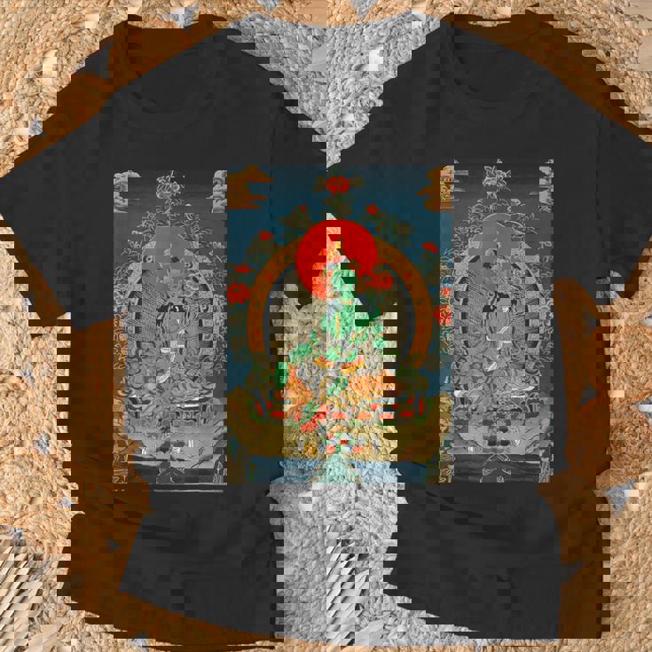 チベットタンカ サムサラ 曼荼羅 生命の輪 仏教 Tシャツ 高齢者への贈り物