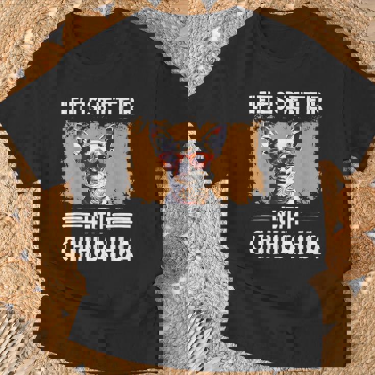 チワワデザイン レディース メンズ チワワ 犬 チワワ 恋人 Tシャツ 高齢者への贈り物