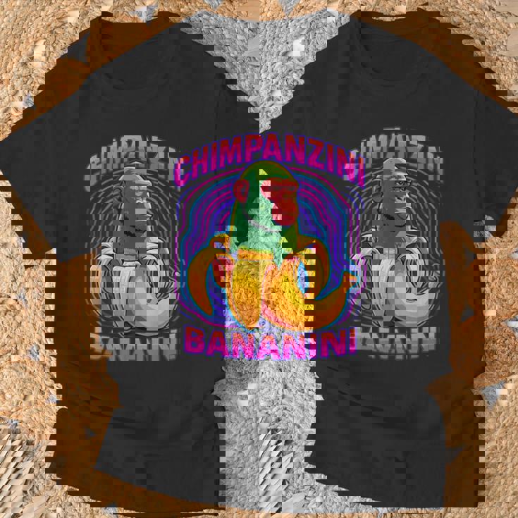 チンパンジーニ バナニーニ イタリアのブレインロットミーム Tシャツ 高齢者への贈り物
