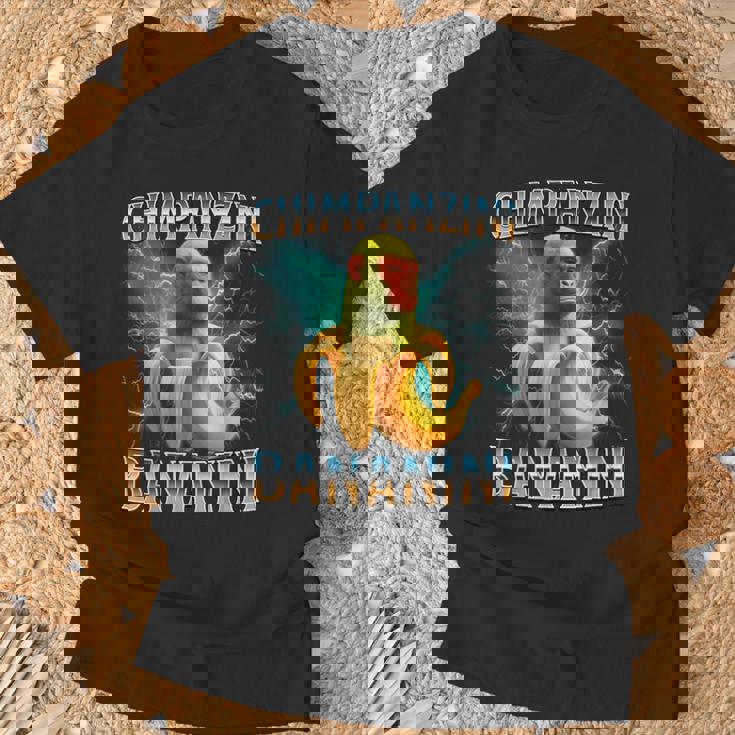 チンパンジーニ バナニーニ イタリアンブレイン Tシャツ 高齢者への贈り物