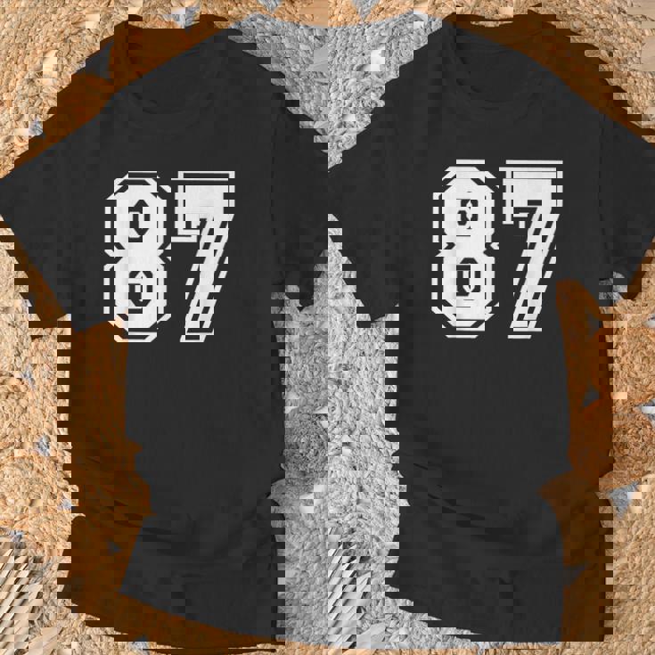 チームジャージーナンバー87 スポーツギフト Tシャツ 高齢者への贈り物