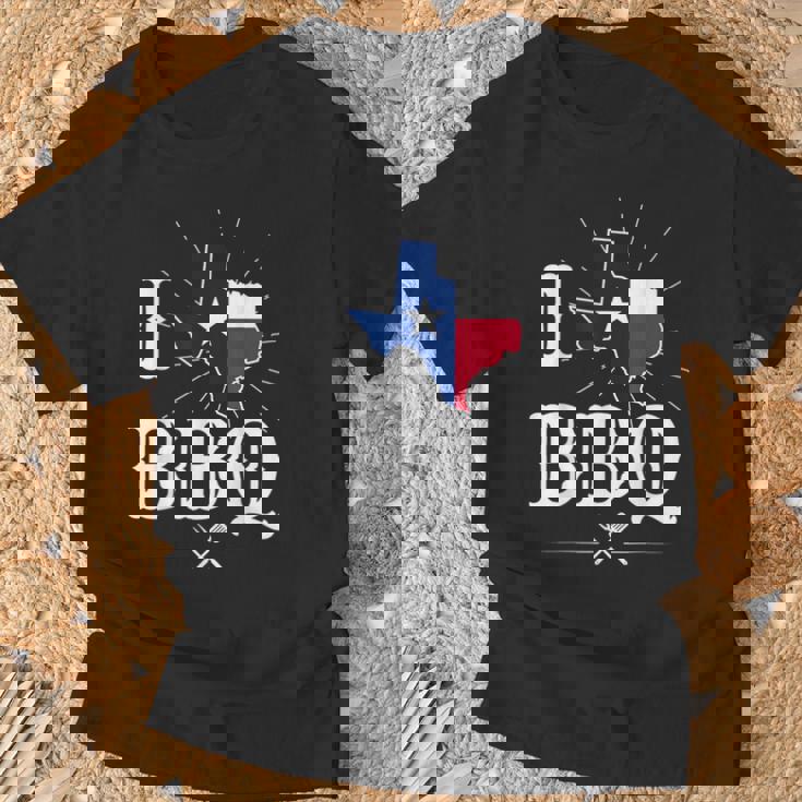 テキサス州旗 バーベキューギフト テキサスバーベキュー Tシャツ 高齢者への贈り物