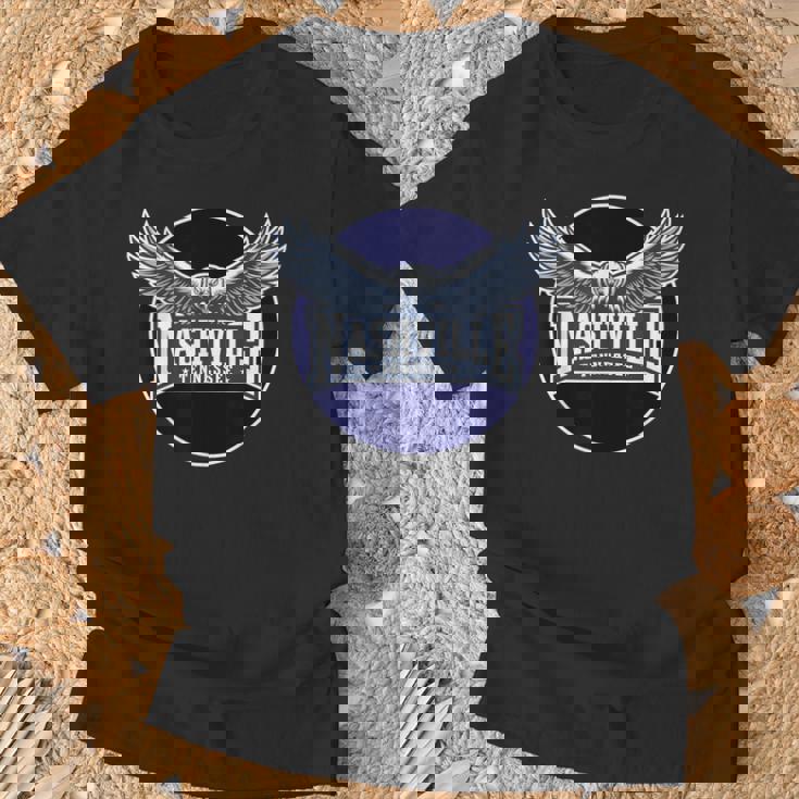 テネシー州ナッシュビル カントリー アメリカ合衆国西部ミュージックシティ Tシャツ 高齢者への贈り物