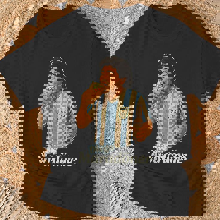 ディエゴ・マラドーナー X デリシャス ドニ ミーム ドナー ケバブ好き Tシャツ 高齢者への贈り物