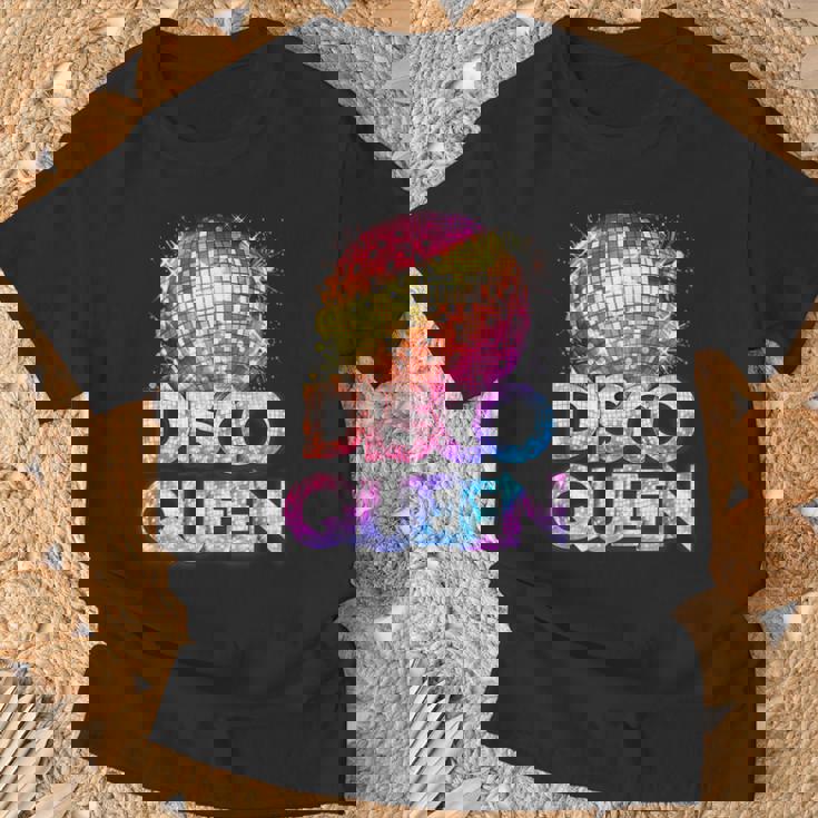 ディスコクイーン-70年代のディスコをテーマにしたヴィンテージ70年代のコスチューム Tシャツ 高齢者への贈り物