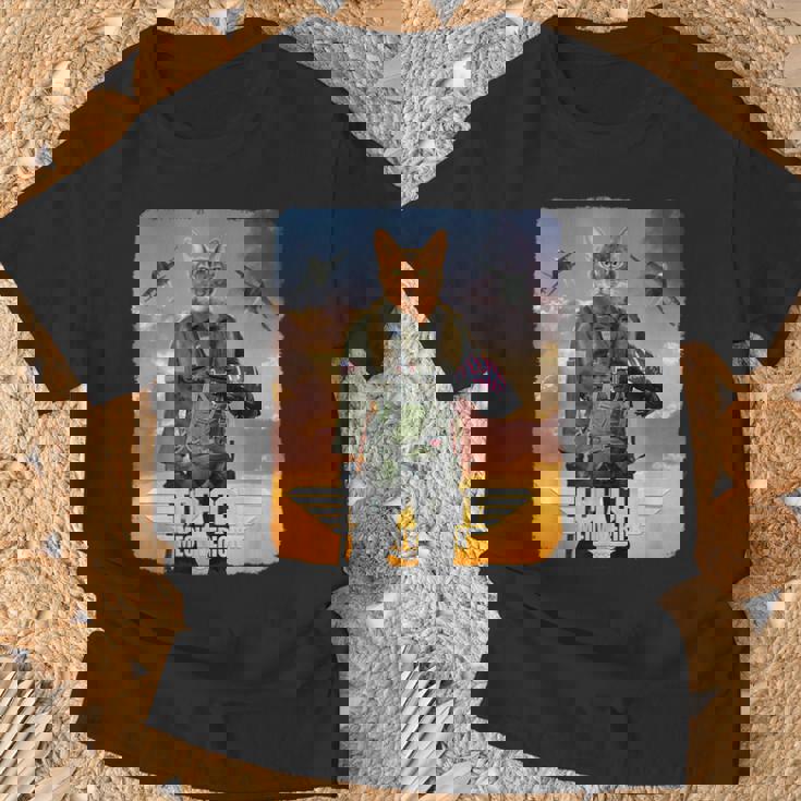 トップ 猫 マーベリック パロディ アクション 映画 叙事詩 レトロ Tシャツ 高齢者への贈り物