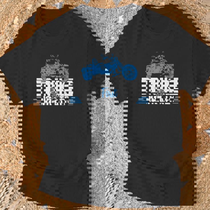 トライクファーストワーク後期三輪トライクバイクトライカートライクトライク Tシャツ 高齢者への贈り物