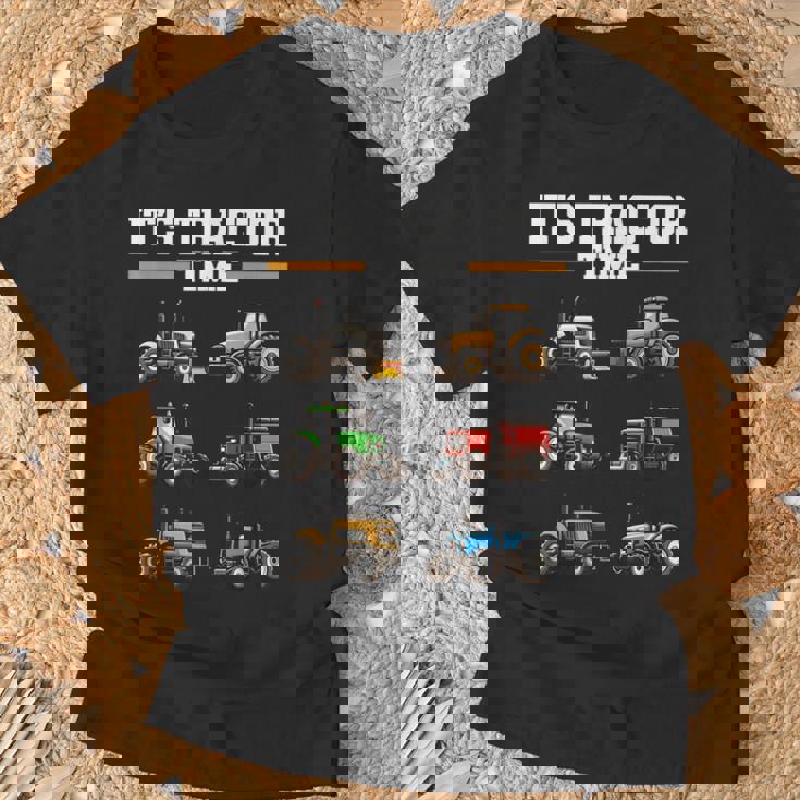 トラクター タイム 農業 男の子 キッズ 農家 農業 トラクター Tシャツ 高齢者への贈り物