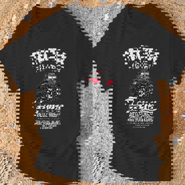 トラクター、農業、トラクター、トラクター Tシャツ 高齢者への贈り物