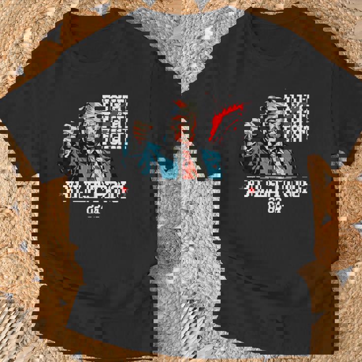 トランプ 防弾 ファイト ファイト ファイト Tシャツ 高齢者への贈り物