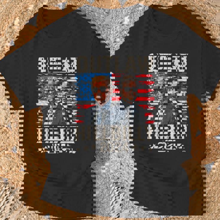 トランプ・ヴァンス'24 アウトロー・ヒルビリーアメリカ国旗ヴィンテージ Tシャツ 高齢者への贈り物