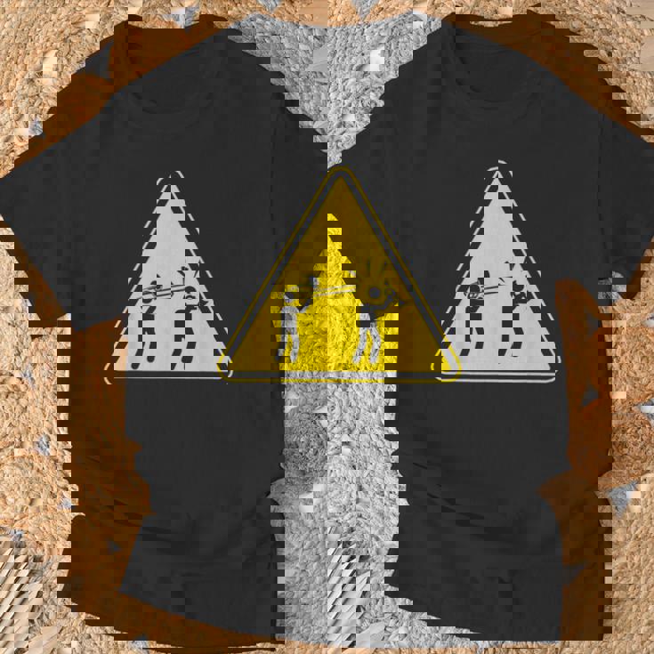 トランペット注意面白いトロンボーン奏者 Tシャツ 高齢者への贈り物