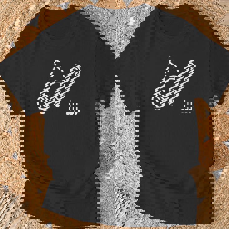 トロンボーン 音符 楽譜 音楽 楽器 Tシャツ 高齢者への贈り物