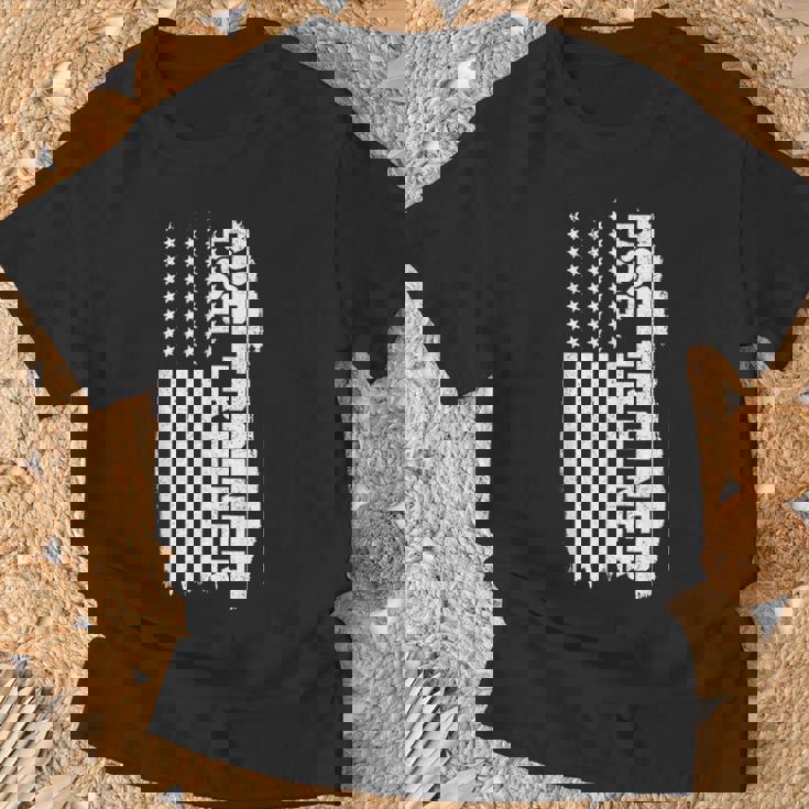 ドッグトレーナー アメリカ国旗 愛国的な犬の訓練 Tシャツ 高齢者への贈り物