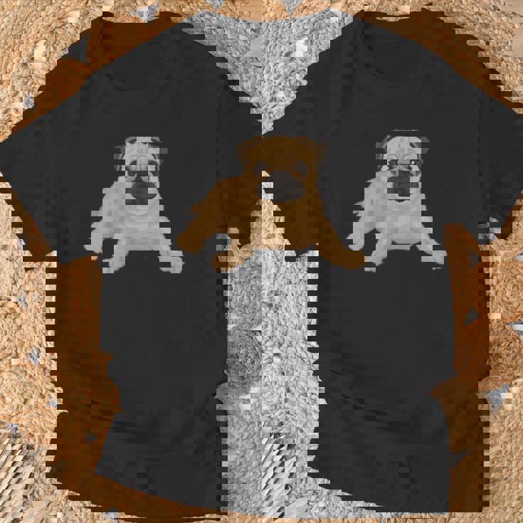 ドッグパグ ドッグモチーフ 犬好きへのギフト パグ Tシャツ 高齢者への贈り物