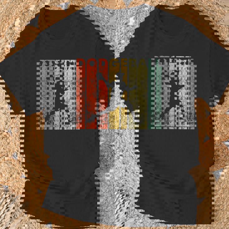 ドッジボール選手 レトロ ドッジボール ギフト Tシャツ 高齢者への贈り物